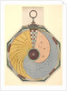 Volvelle to show how to find the time, in hours and minutes, in which the Moon reaches one of its aspects. The disc is fixed and is read by a wire in the centre by Peter Apian