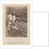 'Turning the ground over' A man with a foot plough by Sir Richard Vesey Hamilton