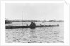 Photograph of U90 (1917). A port near beam from just forward of broadside view in 1917 by unknown