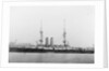 A port broadside view of HMS Ocean in 1900, Richard Perkins collection by Perkins