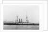A port broadside view of HMS Ocean in 1900, Richard Perkins collection by Perkins