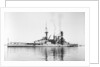 Photograph of battlecruiser HMS 'Repulse' (1916), a starboard quarter view, circa 1939 by unknown