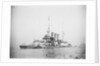 Protected cruiser 'Libia' (It, 1912), with surrendered German submarines. by unknown
