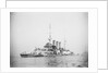 Protected cruiser 'Libia' (It, 1912), with surrendered German submarines. by unknown