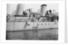 Scout cruiser HMS 'Skirmisher' (1905) close up amidships by unknown