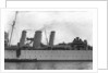 Heavy cruiser HMS 'Berwick' (1926), close up amidships by unknown