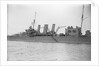 Heavy cruiser HMS 'Cornwall' (1926) close up amidships by unknown