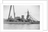 Coast defence battleship 'Gustaf V' (Swe, 1918) close-up amidships by unknown
