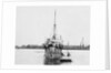 Torpedo gunboat HMS 'Plassey' (1890) anchored at Sheerness by unknown