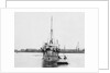 Torpedo gunboat HMS 'Plassey' (1890) anchored at Sheerness by unknown
