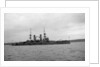 Battleship HMS 'Triumph' (1903), at anchor in the Firth of Forth by unknown