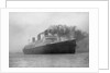 Training ship HMS Caledonia (1914) on 8th April 1937 sailing for Rosyth by unknown