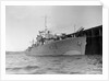 Photograph of starboard bow view of HMS 'Rhododendron' (1940) dated pre October 1942 alongside quay. Pendant K78. by unknown