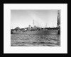 Photograph of starboard view just forward of the broadside of HMS 'Rhododendron' (1940) dated pre October 1942 alongside quay. Pendant K78. by unknown