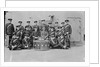 The Royal Marine Band with drums in the centre of the group on HMS 'Queen Elizabeth' (1913) by Commander Viscount Curzon