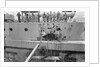 Battleship HMS 'Warspite' (1913) in No.1 Dry Dock at Rosyth by unknown
