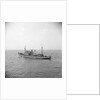 HMS 'Reclaim' (Br, 1948), under way, bound out from Portsmouth harbour, taken from Point Battery by unknown