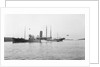Fishery cruiser 'Muirchu' (Ih, 1908), ex 'Helga', with fishing vessels alongside by unknown