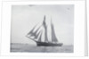 A port side view, taken from well ahead of the beam, of the two masted topsail by Unknown