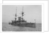 Battleship HMS 'Goliath' (1898) at anchor by unknown