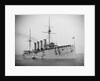 HMS 'Aboukir' (Br, 1900) armoured cruiser at anchor, flying paying off pennant by unknown