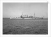 Heavy cruiser HMS 'Sussex' (1928) at anchor by unknown