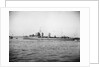Destroyer HMS 'Bulldog' (1930) anchored at Portland with awning rigged aft by unknown