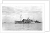 HMS 'Titania' (1915) submarine depot ship, moored at Portland by unknown
