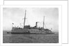 HMS 'Vulcan' (1889) submarine depot ship, moored at Portland by unknown