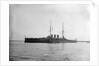 Armoured cruiser 'Rurik' (Ru, 1906) at anchor at Portland with awning rigged aft by unknown