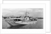 Motor torpedo boat HMS 'MTB 768' (1944), manoeuvring in port by unknown