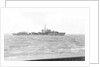 Destroyer HMS 'Wizard' (1943), under way by Anonymous