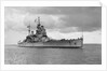 HMS 'King George V' (Br, 1939), under way, approaching Portsmouth Harbour by unknown