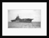Aircraft carrier HMS 'Indomitable' (1940), under way, approaching Portsmouth harbour by Anonymous