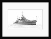 Photograph of HMS 'Sheffield' (1936) at anchor in the Solent in 1937 by unknown