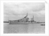 HMS 'Sirius' light cruiser (1940) under way in Portsmouth Harbour by unknown