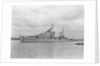 HMS 'Sirius' light cruiser (1940) under way in Portsmouth Harbour by unknown