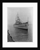 HMS 'Sirius' light cruiser (1940) under way, approaching jetty in Portsmouth Harbour by Unknown