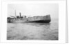 The port quarter view of the light cruiser HMS 'Arethusa' (1913) aground on Cutler Shoal. by Lieutenant Geoffroy William Winsmore Hooper