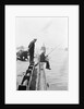 Officer fishing off light cruiser HMS 'Aurora' (1913) by unknown