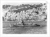 HMS 'Chevron' (1944), under way off an unknown port by unknown