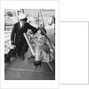 HMS 'Laforey' (1913), a couple on the ship, in dry dock by unknown