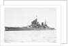 HMS 'King George V' (Br, 1939), at anchor, probably at Scapa Flow. with type 271 radar fitted by unknown