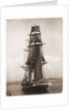 A port view of 'Nautilus' bearing up to her anchorage in Plymouth Sound 1895-1905 by unknown