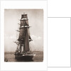 A port view of 'Nautilus' bearing up to her anchorage in Plymouth Sound 1895-1905 by unknown