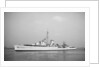 'Ajax' (Br, 1934) under tow, approaching Chatham dockyard on return from the River Plate by unknown