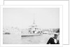 'Aphis' (1915) anchored in Grand Harbour, Malta, near St. Angelo by unknown