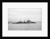 HMS 'Bermuda' (1941) at anchor in the Clyde, preparing for refit by unknown