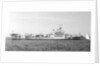 Air craft carrier HMS 'Implacable' (1942) in June 1953, anchored in Line F at Spithead for the Coronation Review by unknown