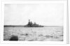 Photograph of HMS 'Iron Duke' (1912) in October 1940 ashore at Longhope, Scapa Flow. In use as base and accommodation ship by unknown